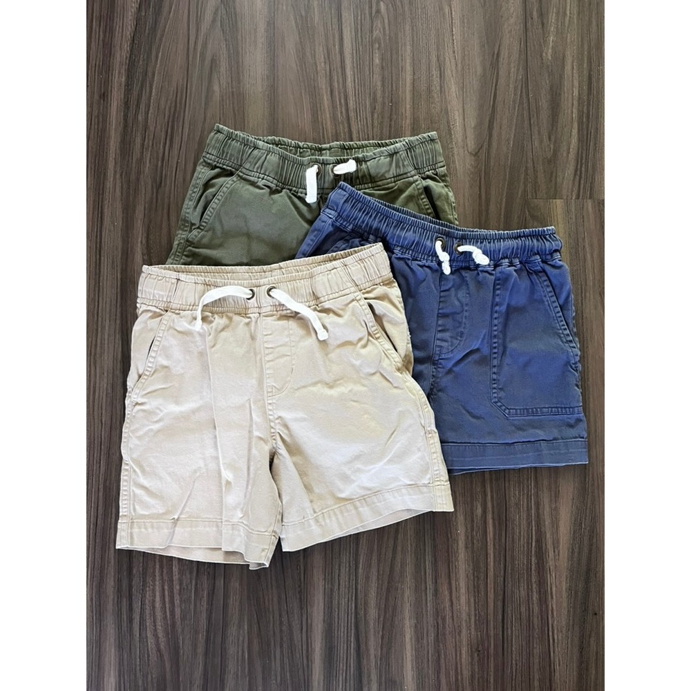 Primary Stretch Chino Drawstring Shorts and Chino Midi Short size 6-7 lot of 3